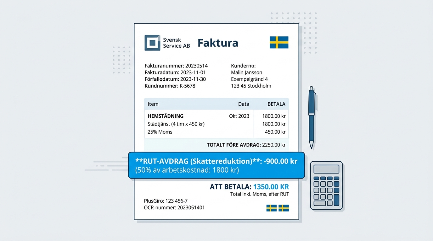 Hur fungerar RUT på fakturan? En komplett guide
